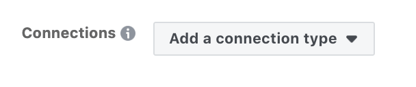 facebook ad targeting connections