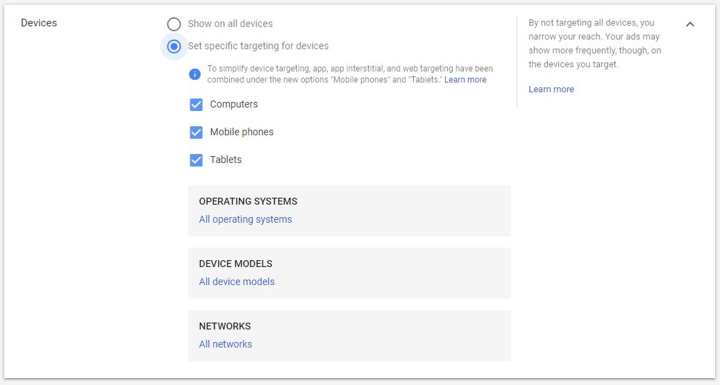 Google Ads Guide Display Network Devices