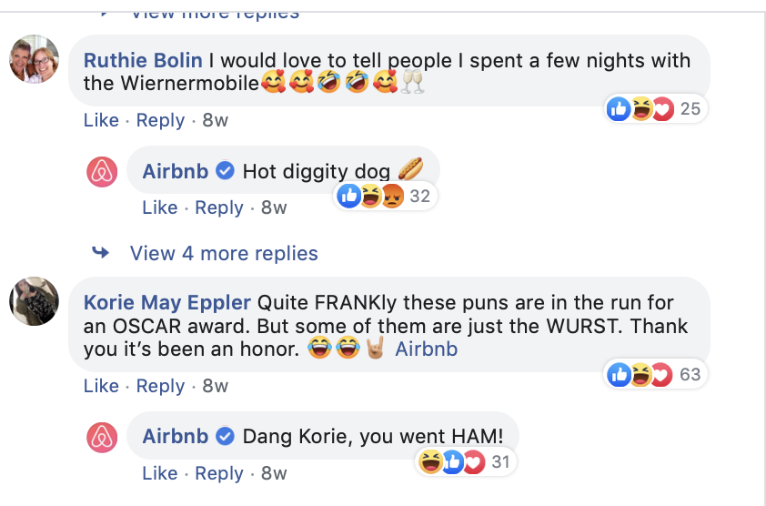 airbnb facebook comments