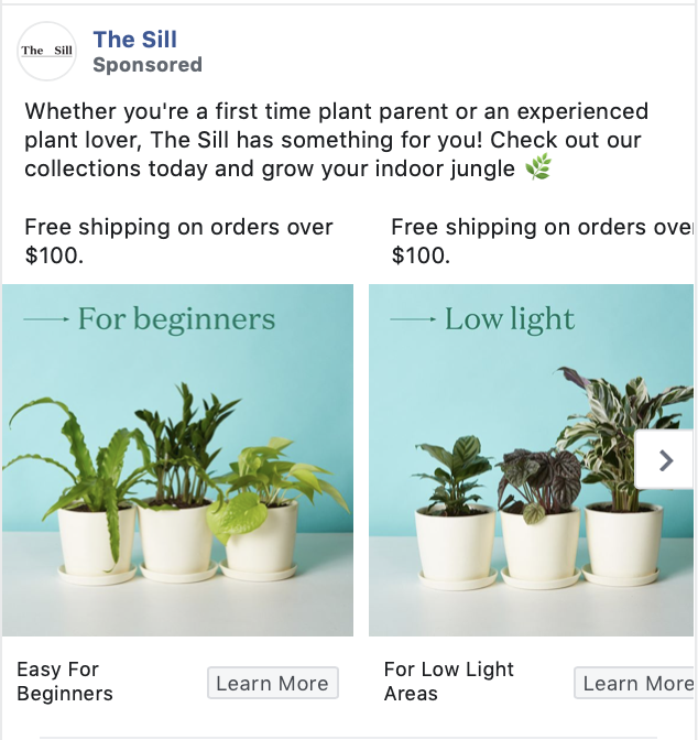 the sill facebook ad