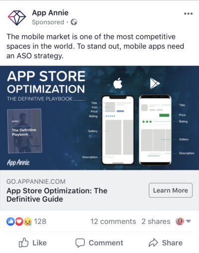 app annie facebook ad