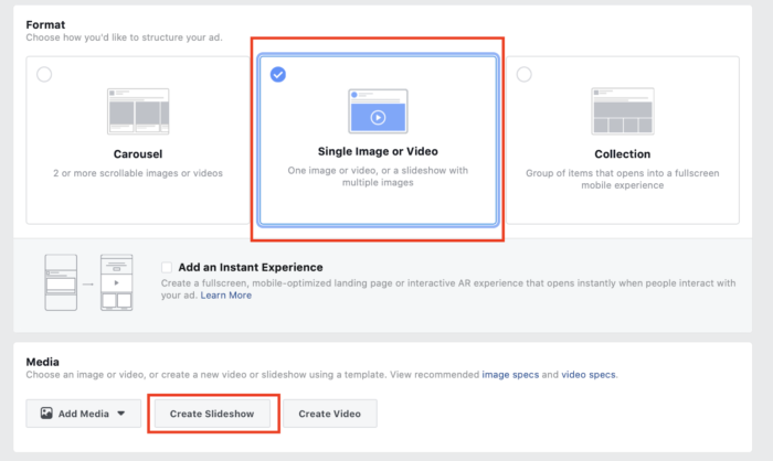 Facebook Ad Formats - Image, Video, Carousel, Collection, IX