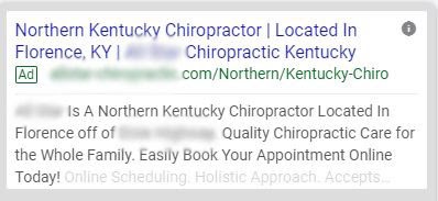 local business google ad example