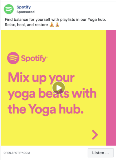 Spotify feed ad 1