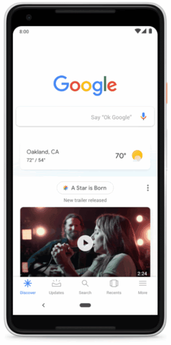 google discover feed example