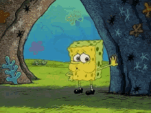 out of breath spongebob gif