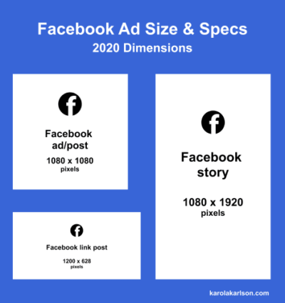 facebook ad size