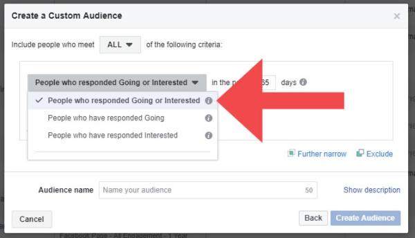 Facebook Event Engagement Custom Audience