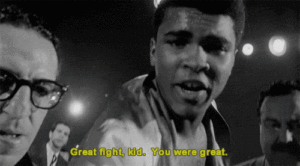 Muhammad Ali great fight kid gif