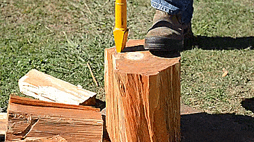wedge splitting wood The Wedge Method